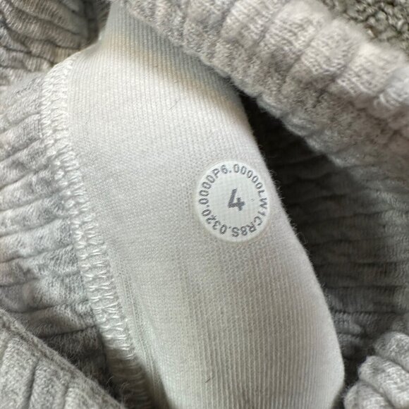 Lululemon Call for Cozy Mini Dress Heathered Core Ultra Light Grey Size 4 - Picture 5 of 8